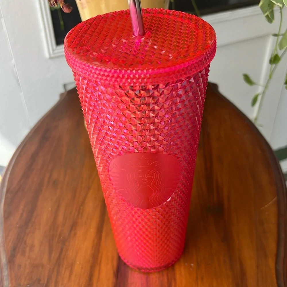 Starbucks | Holiday 2019 Neon Pink Studded Tumbler Cold Cup